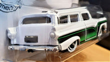 Load image into Gallery viewer, Hot Wheels 2020 8 Crate (Custom 1955 Ford Ranch) White #74 Rod Squad 7/10 New
