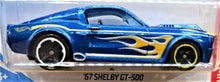 Load image into Gallery viewer, Hot Wheels 2019 '67 Shelby GT-500 Blue #33 HW Flames 10/10 New Long Card