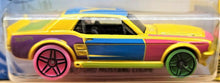 Load image into Gallery viewer, Hot Wheels 2019 '67 Ford Mustang Coupe Yellow #218 HW Art Cars 7/10 New