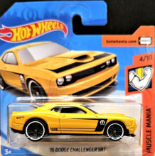 Load image into Gallery viewer, Hot Wheels 2018 '15 Dodge Challenger SRT Yellow #143 Muscle Mania 4/10 New