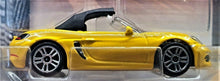 Load image into Gallery viewer, Majorette 2017 Porsche 718 Boxster Yellow #209 Premium Cars New Long Card