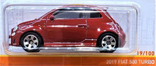 Load image into Gallery viewer, Matchbox 2021 2019 Fiat 500 Turbo Red MBX Metro #19/100 New Long Card