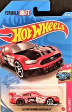 Load image into Gallery viewer, Hot Wheels 2021 Custom '18 Ford Mustang GT Red #127 HW Drift 4/5 New Long