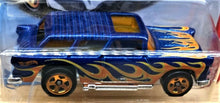 Load image into Gallery viewer, Hot Wheels 2018 Classic '55 Nomad Blue #146 HW Flames 6/10 New