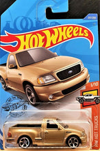 Load image into Gallery viewer, Hot Wheels 2020 '99 Ford F-150 SVT Lightning Gold #237 HW Hot Trucks 1/10 New