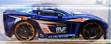 Load image into Gallery viewer, Hot Wheels 2018 C6 Corvette Blue #56 Tooned 3/5 New Long Card