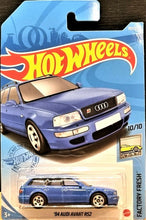 Load image into Gallery viewer, Hot Wheels 2021 '94 Audi Avant RS2 Blue #157 Factory Fresh 10/10 New Long Card