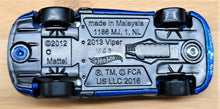 Load image into Gallery viewer, Hot Wheels 2020 2013 Viper SRT Blue #3 Mystery Models Series 2