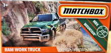 Load image into Gallery viewer, Matchbox 2020 RAM Work Truck Green #77 MBX Mountain New Sealed Box