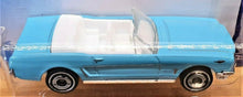 Load image into Gallery viewer, Hot Wheels 2020 '65 Ford Mustang Convertible Light Blue #59 HW Screen Time 5/10