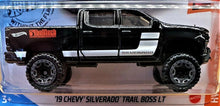 Load image into Gallery viewer, Hot Wheels 2020 '19 Chevy Silverado Trail Boss LT Black #151 HW Hot Trucks 5/10