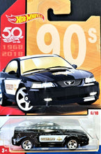 Load image into Gallery viewer, Hot Wheels 2018 '99 Ford Mustang Black 50th Anniversary Throwback 6/10 New