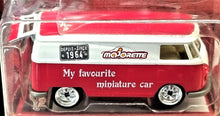 Load image into Gallery viewer, Majorette 2020 Volkswagen T1 Red/White #243 Vintage Deluxe Cars New Long Card