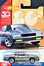 Load image into Gallery viewer, Hot Wheels 2018 '86 Monte Carlo SS Grey 50th Anniversary Throwback 5/10 New