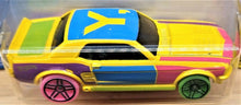 Load image into Gallery viewer, Hot Wheels 2019 '67 Ford Mustang Coupe Yellow #218 HW Art Cars 7/10 New