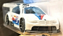Load image into Gallery viewer, Hot Wheels 2021 BMW M3 GT2 White Pearl #57 HW Race Day 4/10 New Long Card