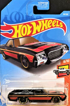 Load image into Gallery viewer, Hot Wheels 2019 '72 Ford Ranchero Black #29 HW Hot Trucks 8/10 New Long Card