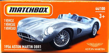 Load image into Gallery viewer, Matchbox 2021 1956 Aston Martin DBR1 Silver MBX Showroom #44/100 New Sealed Box