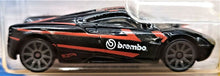 Load image into Gallery viewer, Hot Wheels 2019 Pagani Huayra Black #148 HW Speed Graphics 5/10 New Long Card