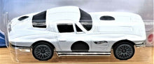 Load image into Gallery viewer, Hot Wheels 2021 '64 Corvette Stingray White #10 HW Race Day 2/10 New Long Card