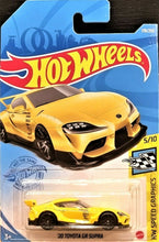 Load image into Gallery viewer, Hot Wheels 2021 '20 Toyota GR Supra Yellow #178 HW Speed Graphics 5/10 New