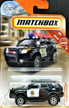 Load image into Gallery viewer, Matchbox 2019 '12 Ford Explorer Black #58 MBX Rescue 8/20 New Long Card
