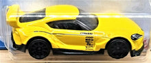 Load image into Gallery viewer, Hot Wheels 2021 '20 Toyota GR Supra Yellow #178 HW Speed Graphics 5/10 New