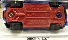 Load image into Gallery viewer, Hot Wheels 2016 Quick N' Sik Blue #235 HW Games 5/10 New