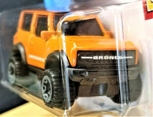 Load image into Gallery viewer, Hot Wheels 2021 Ford Bronco Orange #100 Then & Now 3/10 New Long Card