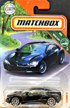 Load image into Gallery viewer, Matchbox 2018 '16 BMW i8 Black #4 MBX Road Trip 4/35 New Long Card