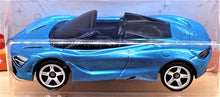 Load image into Gallery viewer, Matchbox 2021 McLaren 720S Spider Blue MBX Showroom #20/100 New Long Card