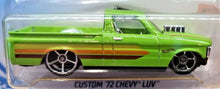Load image into Gallery viewer, Hot Wheels 2019 Custom '72 Chevy Luv Green #30 HW Hot Trucks 9/10 New Long Card