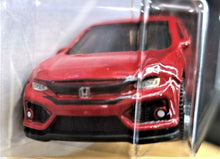 Load image into Gallery viewer, Matchbox 2019 '17 Honda Civic Hatchback Red #8 MBX Road Trip 14/20 New Long Card