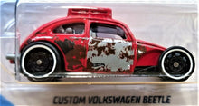 Load image into Gallery viewer, Hot Wheels 2019 Custom Volkswagen Beetle Red #69 Volkswagen 8/10 New Long Card