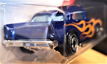 Load image into Gallery viewer, Hot Wheels 2019 '57 Chevy Dark Blue #9 HW Flames 6/10 New Long Card