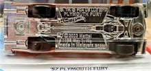 Load image into Gallery viewer, Hot Wheels 2020 '57 Plymouth Fury White #168 HW Flames 2/10 New Long Card