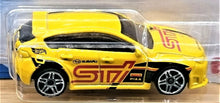 Load image into Gallery viewer, Hot Wheels 2021 Subaru WRX STI Yellow #68 HW Speed Graphics 2/10 New Long Card