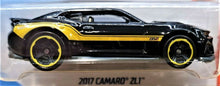Load image into Gallery viewer, Hot Wheels 2018  2017 Camaro ZL1 Black #312 Muscle Mania 2018 1/10 New Long Card