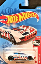 Load image into Gallery viewer, Hot Wheels 2021 Alpha Pursuit White #238 HW Rescue 8/10 New Long Card