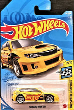 Load image into Gallery viewer, Hot Wheels 2021 Subaru WRX STI Yellow #68 HW Speed Graphics 2/10 New Long Card