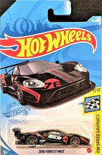 Load image into Gallery viewer, Hot Wheels 2021 2016 Ford GT Race Black #67 HW Speed Graphics 1/10 New Long Card