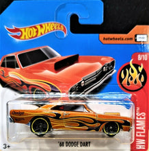 Load image into Gallery viewer, Hot Wheels 2017 '68 Dodge Dart Orange #249 HW Flames 8/10 New