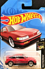 Load image into Gallery viewer, Hot Wheels 2019 '88 Honda CR-X Red #49 Nightburnerz 3/10 New Long Card