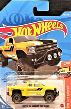 Load image into Gallery viewer, Hot Wheels 2021 Chevy Silverado Off Road Yellow #185 HW Hot Trucks 2/10 New