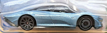 Load image into Gallery viewer, Hot Wheels 2020 McLaren Speedtail Light Blue #227 HW Exotics 2/10 New Long Card