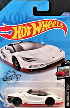 Load image into Gallery viewer, Hot Wheels 2020 '16 Lamborghini Centenario Roadster White #170 HW Roadsters 2/5