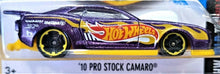 Load image into Gallery viewer, Hot Wheels 2016 '10 PRO STOCK CAMARO Purple #64 of HW MILD to WILD 9/10 New