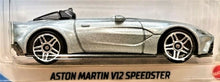 Load image into Gallery viewer, Hot Wheels 2021 Aston Martin V12 Speedster Silver #243 HW Exotics 9/10 New