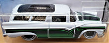 Load image into Gallery viewer, Hot Wheels 2020 8 Crate (Custom 1955 Ford Ranch) White #74 Rod Squad 7/10 New