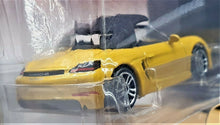 Load image into Gallery viewer, Majorette 2017 Porsche 718 Boxster Yellow #209 Premium Cars New Long Card